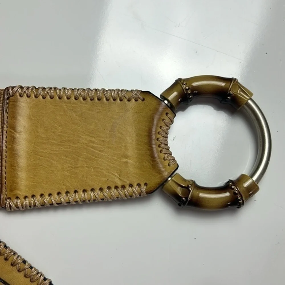 Belgo‎ Lux wide stretch belt bamboo buckle